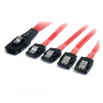 StarTech.com 50 cm Serial Attached SCSI SAS kaabel - SFF-8087 kuni 4x lukkuga SATA