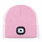 Hat with LED light pink
