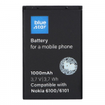 Aku Nokia 6101 / 6100 / 6300 1000 mAh Blue Star Premium