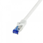 Logilink Patchkabel Ultraflex, Cat.6A, S/FTP, valge, 0,25 m