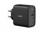 AUKEY PA-B6S 90W 3-port PD Wall Charger, Black