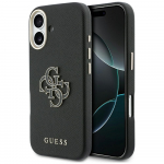 GUESS IPhone 17 kest FW Resin logoga, must