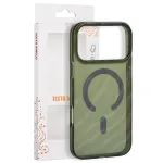 Tecto Shield Desert Mag ritus iPhone 17 Pro Max 6,9" / iPhone 18 Pro Max 6,9" tume oliiviroheline
