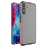 Hurtel Spring Case Cover Gel Cover with Color Frame for Samsung Galaxy A13 5G Light Pink