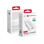 Laadija Forcell F-Energy USB A QC3.0 2,4A 18W TFK-TC-1099 valge