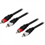 Deltaco 2 x RCA-pistikuga - 2 x RCA-pistikuga kaabel, 15 m (MM-114)