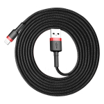 Baseus Cafule USB-A / Lightning 1.5A QC 3.0 kaabel 2 m - must ja punane - OUTLET