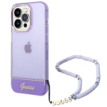 GUESS GUHCP14XHGCOHU iPhone 14 Pro Max 6,7" lilla/violett kvakott Lbipaistev Pearl rihm