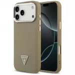 GUESS IPhone 17 Pro Max MagSafe tugega tekstuuriga kolmnurkse logoga telefoni mbris, pruun