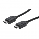 Manhattan HDMI 4K@30Hz kaabel Ethernetiga, 3m, sobib KIGILE 1080p/HD ja enamikule 4K kasutustele (veenduge oma ssteemi 4K spetsifikatsioonis, et olla kindel), isast isasele, must, Ultra HD 4k x 2k, eluaegne garantii, kiirendatud lekandekiirus, vastav ...