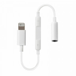 RoGer Adapter 3,5 mm kuni Lightning heliadapter + helisuve Apple White