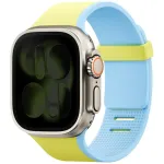 uniq Revix IV kahepoolne magnetismiga Apple Watchi rihm (44/45/46/49mm) limetirohi ja sinine