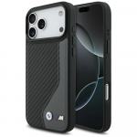 BMW Etui M Carbon Logo MagSafe iPhone'ile 17 Pro Max antratsiit