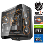 INTOP AQUA Ryzen 9 9900x 64GB DDR5 1TB SSD M.2 NVME RTX5070Ti 16GB ilma OS