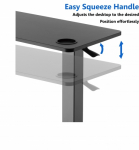 Adjustable Height Table Up Up Forseti Black
