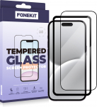 FoneKit Full Cover soomustatud klaas iPhone 16-le (934042)