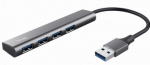 TRUST USB keskmeesmik Halyx 4 porti USB 3.2 Gen1 Hub