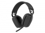 LOGITECH Zone Vibe juhtmevaba krvaklapid peapandiga, kned/muusika, USB Type-C, Bluetooth, grafiit