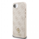 GUESS PU 4G Vike Metallist Logo MagSafe Kate iPhone'i 16e jaoks / Roosa