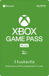 Microsoft Xbox Mngupilet arvutile 3-kuuline liikmelisuse aktiveerimiskaart (QHT-00049)