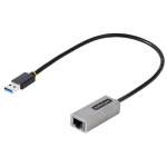 StarTech.com USB 3.0 Gigabiit Etherneti vrgu adapter - 10/100/1000 Mbps, USB RJ45, USB 3.0 LAN adapter, USB 3.0 Ethernet adapter (GbE), 11 tuumika seadetud kaabel, Driveriteta installimine
