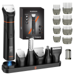 MAXGROOM JK-666 6-in-1 trimmer for beard, hair, body, nose and ears IPX6 - black