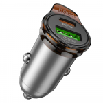 Hoco USB A + USB C laadija QC3.0 PD 43W + kaabel USB C USB C NZ16A, metallhall