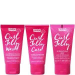 Set Umberto Giannini: Curl Jelly, Hair Styling Gel, Curl Definition AND Frizz Control, Medium Hold, 50 ml + Curl Jelly, Hair Shampoo, Curl Defining, 50 ml + Curl Jelly, Hair Conditioner, Curl Defining, 50 ml