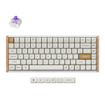 Keychron K2 HE USA klaviatuur vahetatavad Gateron Magnetic Nebula llitid valge, juhtmeta klaviatuur