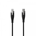 Gear Kaabel PRO USB-C Lightning C94 1.5m, must Kevlari kaabel ja metallkorpus