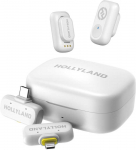 HOLLYLAND Lark A1 Combo Ivory White, with USB-C RX + Lightning RX+Charging Case
