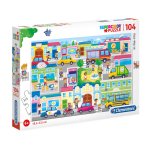 Clementoni Linnas, Puzzle, Poistele, 6+ aastat, 104 tk