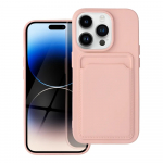 Riff Kaardisarja silikoontagune kest Apple iPhone'i 14 jaoks, roosa