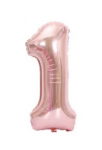 Riff 1m Folio Balloon Number 1 Glossy Pink