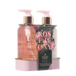 Set The Luxury Bathing Company: Velvet Rose AND Peony, Moisturizing, Hand Cream, 300 ml + Velvet Rose AND Peony, Cleansing AND Hydrating, Liquid Soap, For Face AND Hands, 300 ml