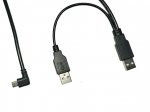 MicroConnect USB2.0 A male to USB2.0 A male + Mini USB male splitter