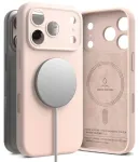 Ringke Silikoonist MagSafe-kinnitusiga lemkinnitus iPhone 18 Pro Max'ile - Roosa