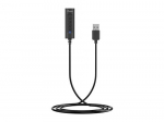 Equip USB-A adapter 4-pingul 3,5mm St/Bu DAC + nupp must