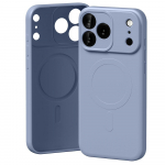 Mercury Poolsilikoonist MagSafe mbris iPhone 17 Pro Maxile, lilla vrvi