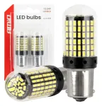 Amio CANBUS LED-lambad 1156 BA15S P21W R10W R5W 4SMD 1860 Valge 12V 24V -04252