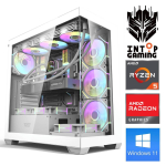 INTOP Ryzen 5 7500F 16GB DDR5 1TB SSD M.2 NVME+2TB RX9060XT 16GB WIN11