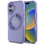 GUESS GUHMP16SHFWFCU iPhone 16 6.1" lillakas/lilla kvakaaneline IML Flowers Wreath MagSafe korpus