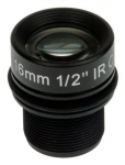 Axis LENS M12 16MM F1.8 4PCS 01961-001, Lens, Black, Axis,