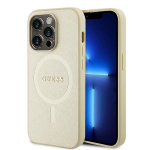 GUESS GUHMP15XPSAHMCB iPhone 15 Pro Max 6.7" kuldne Saffiano kvakott MagSafe