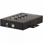 StarTech.com 4 pordiga seeriasdamik USB-st RS232/RS485/RS422 adapter tstuslik USB 2.0 kuni DB9 seeriasdamikkonverter IP30 kaitasklass rpmemontaaiga metallist seeriasdamik 15kV ESD kaitse