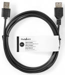 Nedis CCGT60010BK20 USB-A Male to USB-A Female 2m