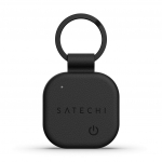Satechi Findi Vabalt nahkadega kettasrmus, mis sisaldab Apple Find My funktsiooni ja on varustatud ilma juhtimata laadimisfunktsiooniga - Must