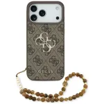 GUESS 4G Strap 4G Classic Logo mbris iPhone 18 Pro Max / 17 Pro Max jaoks, pruun