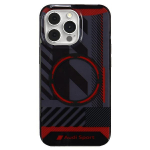 Audi IML Sport MagSafe Case iPhone 13 Pro / 13 6.1" tarny/must hardcase AU-IMLMIP13P-RSQ/D2-BK