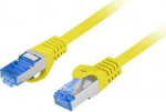 LANBERG Patchcord S/FTP Cat.6A LSZH CCA 0,25 m kollane